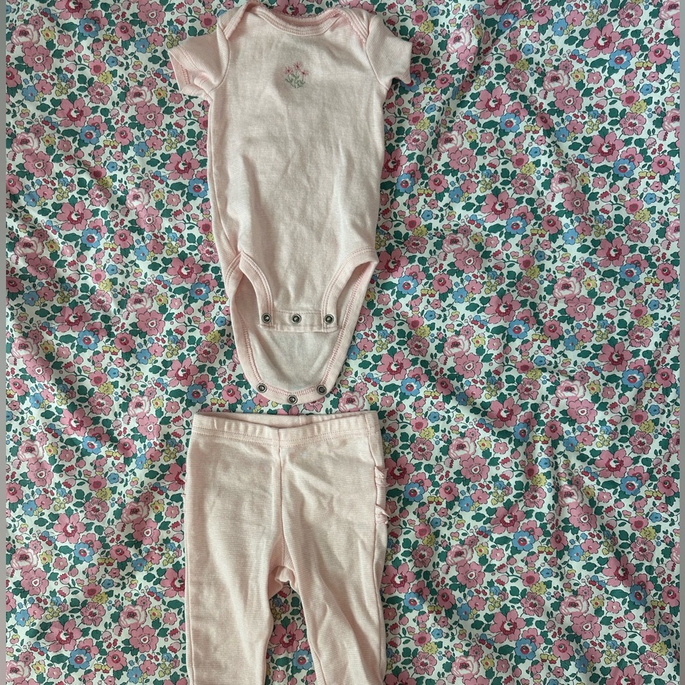 Carter's Pink Floral Baby Outfit